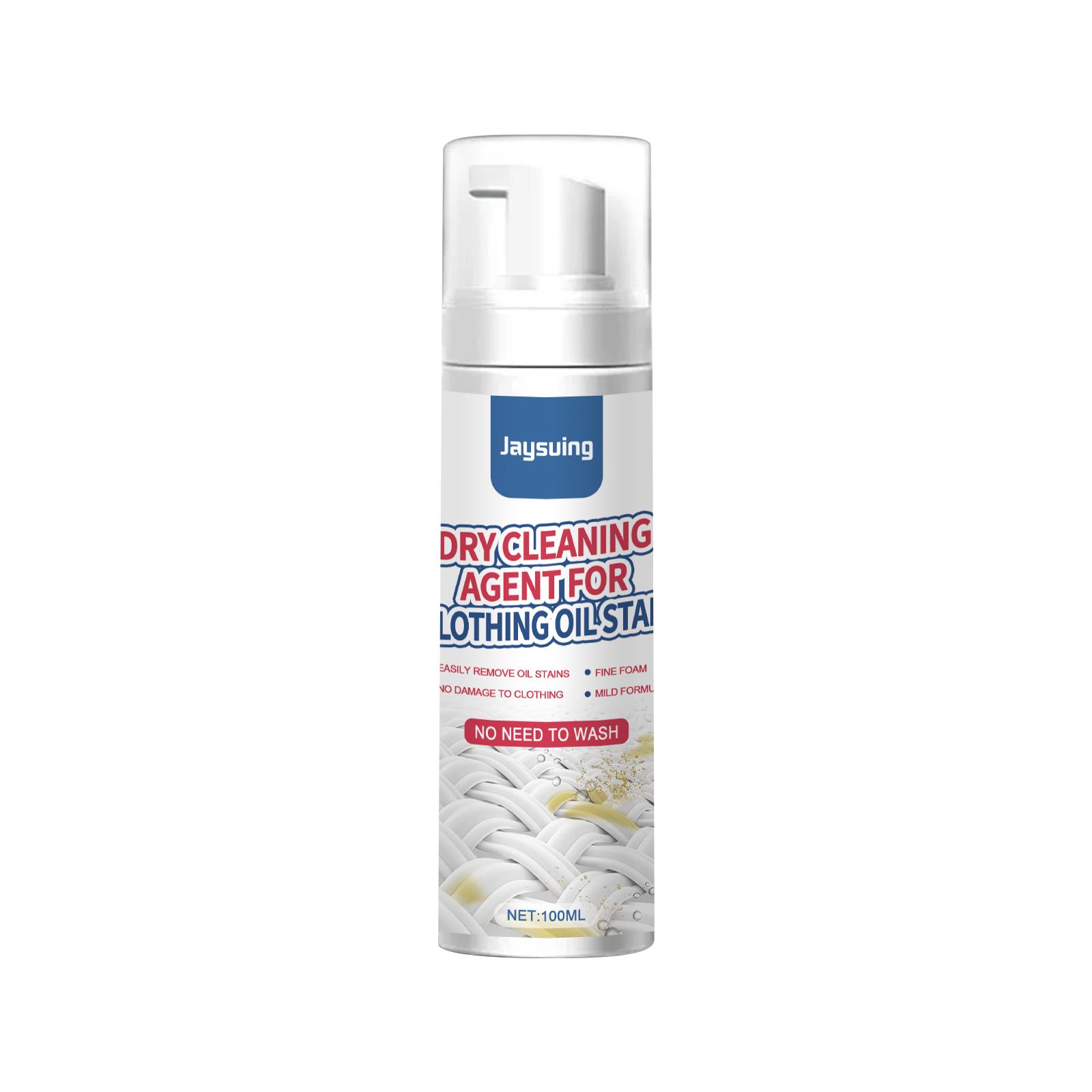 Jaysuing Foam Cleaner-Waterless White Laundry Detergent for Oil and Dirt, Suitable for Down Jackets Dry Cleaning
