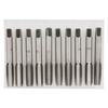 M12 Metric Taper and Plug Tap Set Carbon Steel Straight Flutes Hand Thread Tap Tool