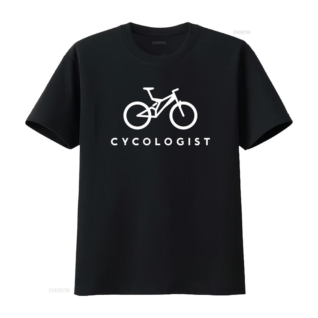 Mountain Bike Cycologist T Shirt for Biker CyclisT Christmas S Him Vintage Washed Graphic Designer Clothes Streetwear Homme