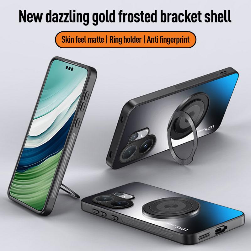 EUCAGR For VIVO V60 5G Luxury AG Frosted Soft PC+TPU Matte Stand Back Cover For VIVO V60 V 60 Phone Case Coque WIth Kickstand