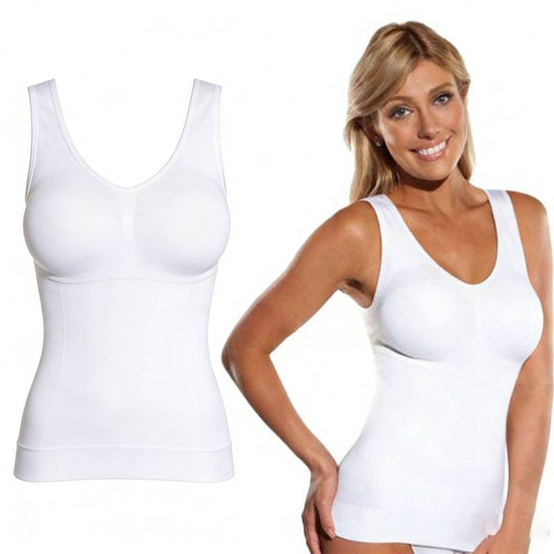 Nylon-Stoff Damen Kompressions-Tanktop Mit Halt Und Glättung Für Sommer Und Winter