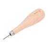 3mm Stitching Awl Profession Ergonomic Awl Tool Sewing with Beech Handle Awl Punch Leather Stitching Awl for Leather