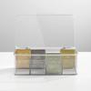 Teebeutel-Organizer für den Schreibtisch, für Schubladen, unterteilt, transparente Teebox, Haushalts-Kaffee-Aufbewahrungsbox, Behälter, transparente Acryl-Aufbewahrungsbox