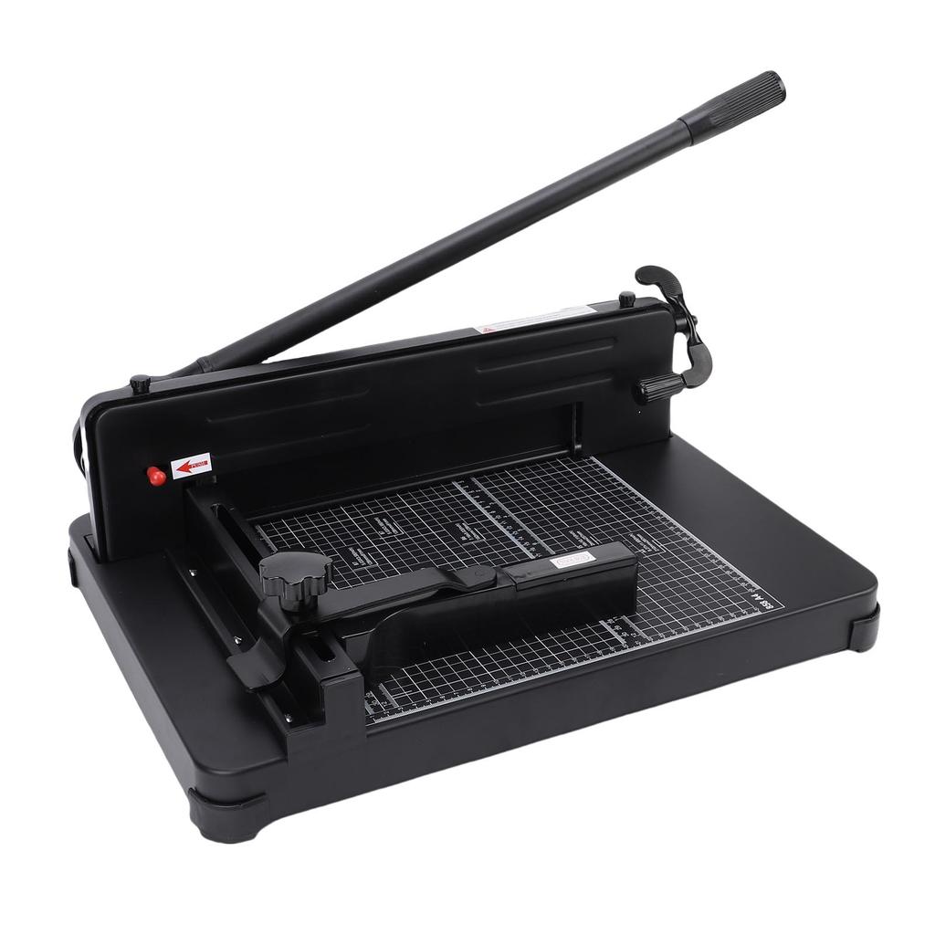 Manual Paper Cutter 400 Sheet 1.5in Thickness Cutting Capacity Paper Trimmer for Soft PVC Leather Non Woven Fabric