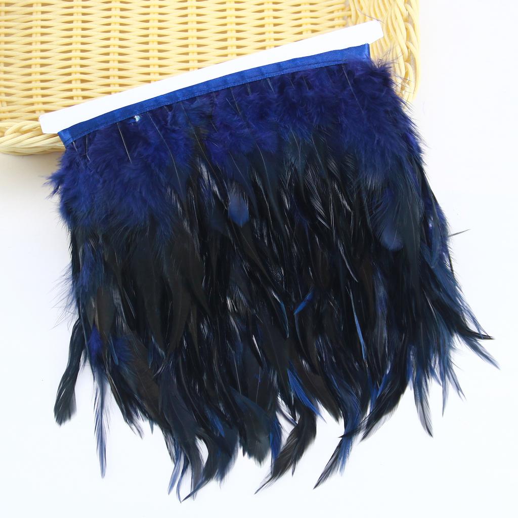 Feather1/5/10 Meter Rooster Chicken Feather Trims 4-6 Inch Natural Feathers for DIY Crafts Costume Clothing Hat Mask Making