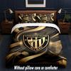 Athletic Bilbao Football Design Bed Bedding Set 1 Duvet Cover + 2 Pillowcases Soft Breathable Household Bed Linens