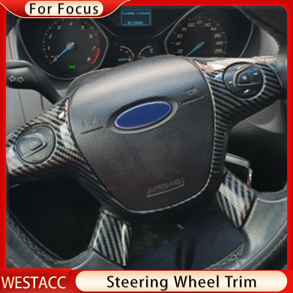 Auto-Lenkrad-Panel-Trim-Abdeckung Dekoration Aufkleber für Ford Focus 3 MK3 Limousine Fließheck Kuga Escape 2012 - 2014