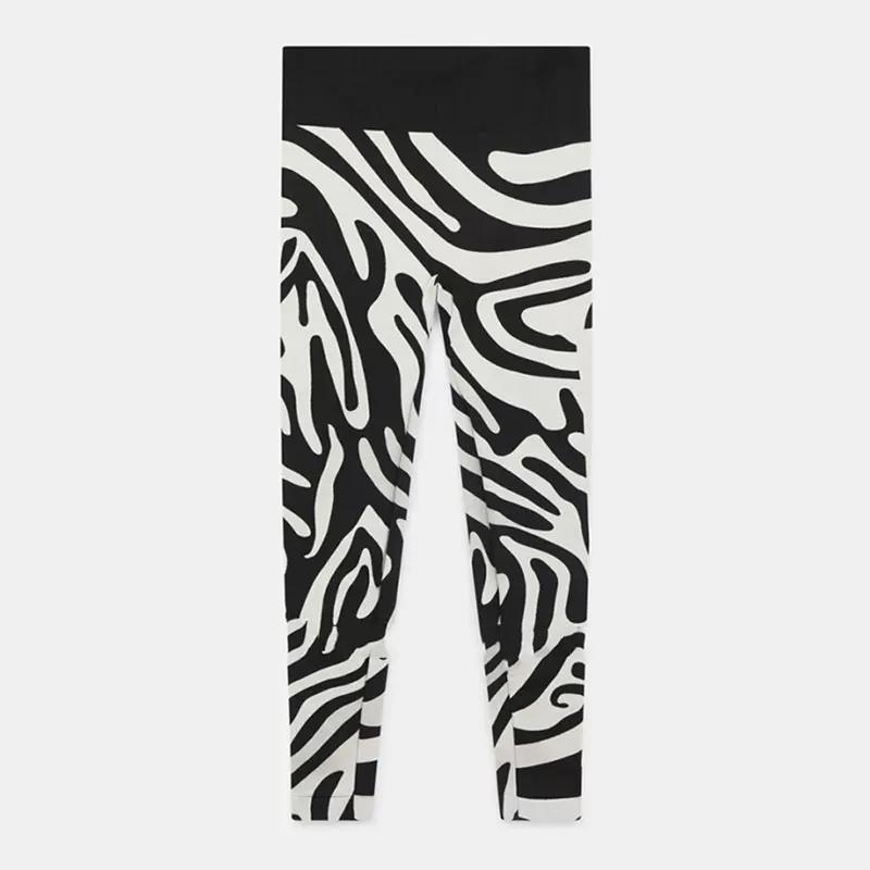 Adidas Women s Zebra Pattern Sports Fitness Yoga Leggings Hf3069 S