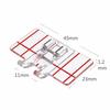 1pc Clear Plastic Parallel Stitch Foot Presser For Brother Domestic Sewing Machine