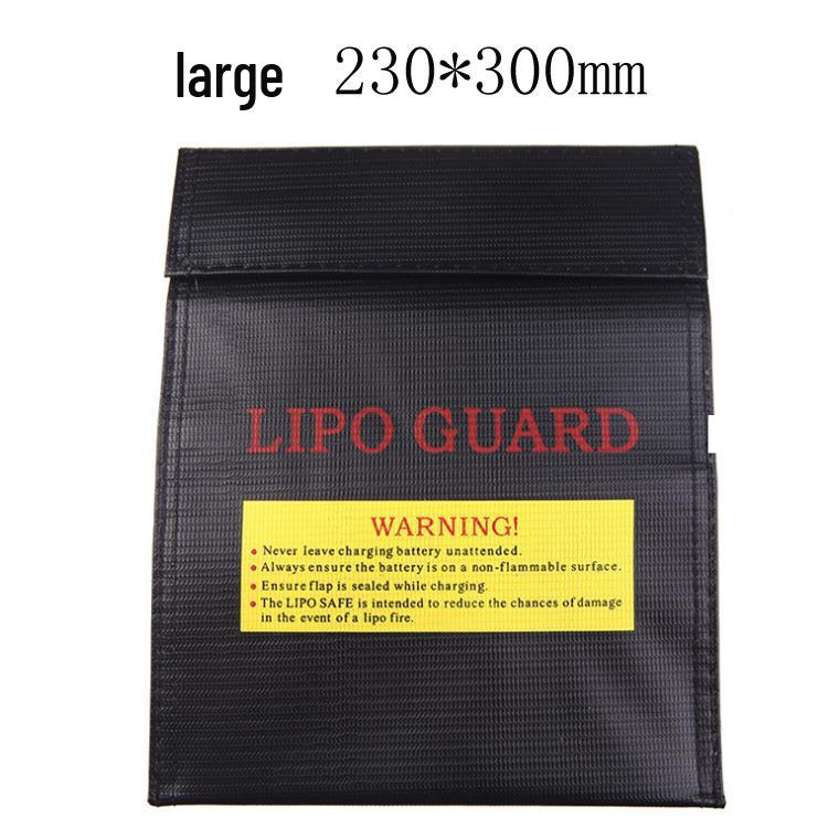 Large Flame-Retardant Fireproof Bag for Lithium Battery Charging Protection, 230x300mm