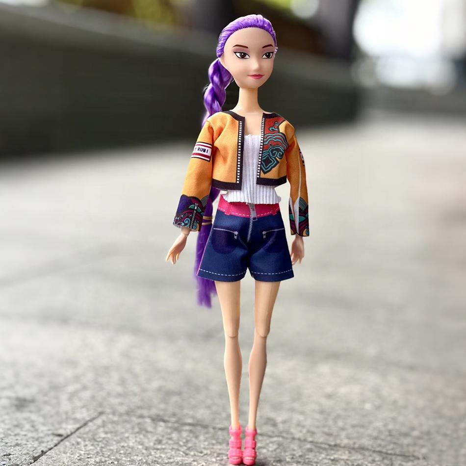 NEW Anime KPop Demon Hunters Doll Vinyl Toy Rumi Mira Zoi Character Vinyl Mask Figurine Collection Model Doll Toys Birthday Gift