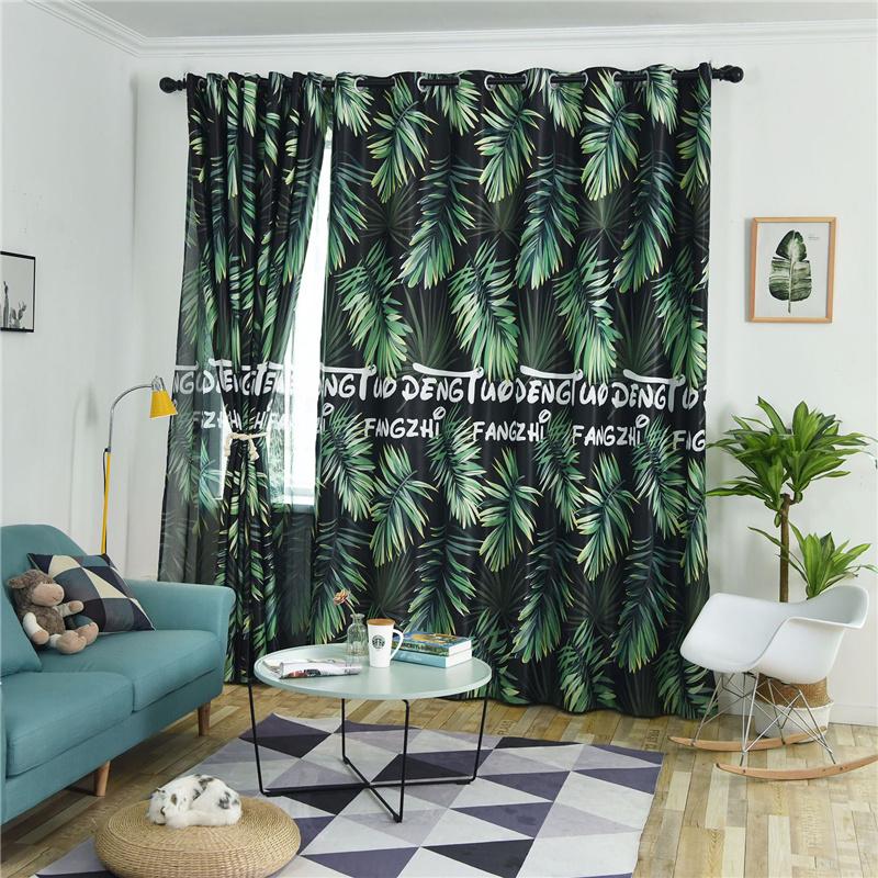 

Винтажный сад свежие листья растений гостиная кабинет спальня занавеска марлевая занавеска оконная занавеска декор W150*H200cm