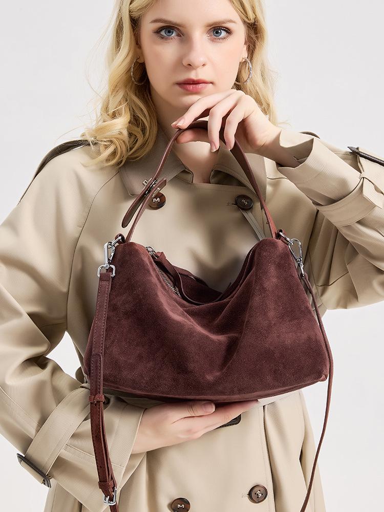 Matte Cowhide Tote: Large Capacity Korean Style Genuine Leather Shoulder Bag for Women