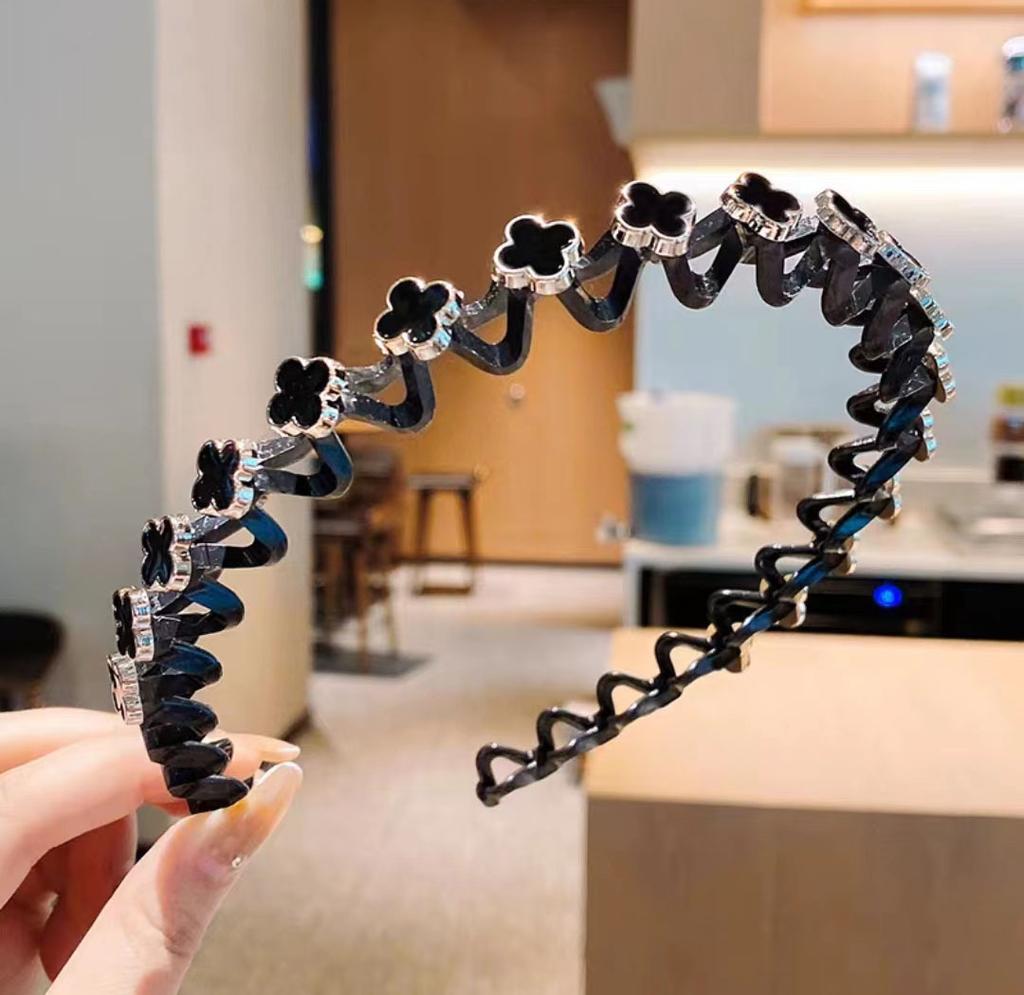 Broken Hair Organizer Lazy Person Hair Clip Broken Bangs Pearl Hairpin Wavy Headband Wash Face Fashion Trends