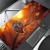 1 peça Coruja de Outono Pôr do Sol Galho Folhas Natureza Vida Selvagem Pad para Computador Mouse Pads para Mesa, Gamers e Uso de Escritório 020218