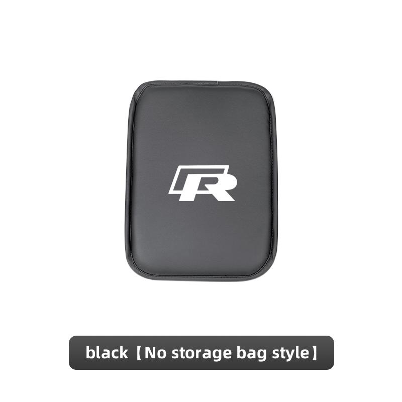 PIG1 Volkswagen Car Logo Armrest Box Cushion Pad Auto Armrest Mat Leather For VW GTI Polo Golf MK6 Passat B6 Tiguan Arteon Jetta ID.3