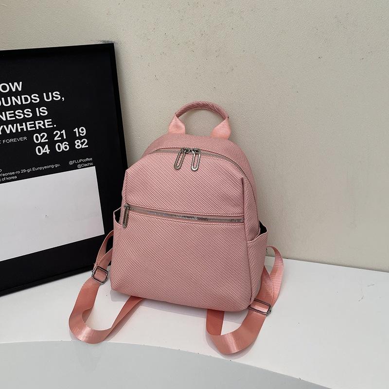 Backpack bag women's new large-capacity soft leather backpack handbag student travel schoolbag