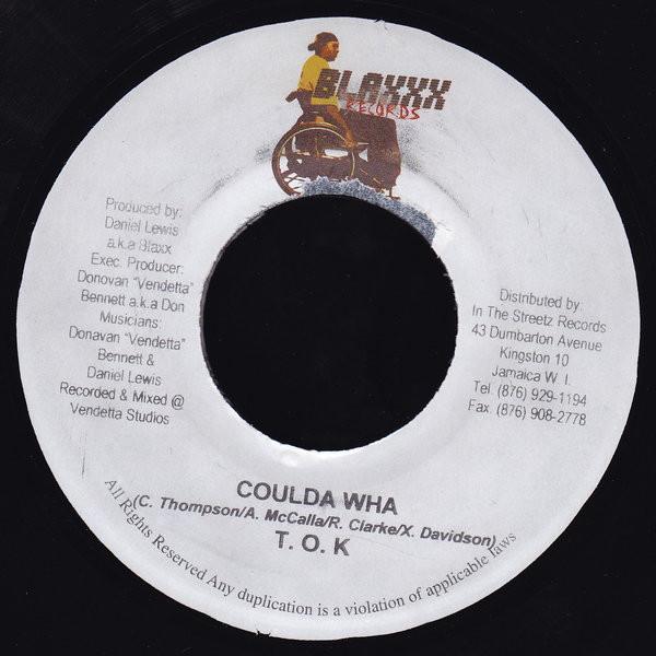 

7inch Record T.O.K. - Coulda Wha NONE Blaxxx Records 2003 Jamaica Reggae, Ska & Dub Used