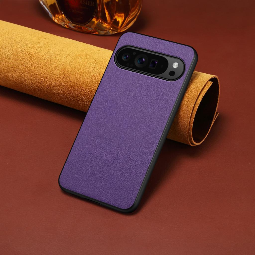 For Google Pixel 10/Pixel 10 Pro Case Calf Texture Leather + PC + TPU Phone Cover