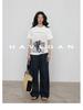 Pantalon d'été décontracté ample à jambes larges en lin pour femme - Style long jusqu'au sol