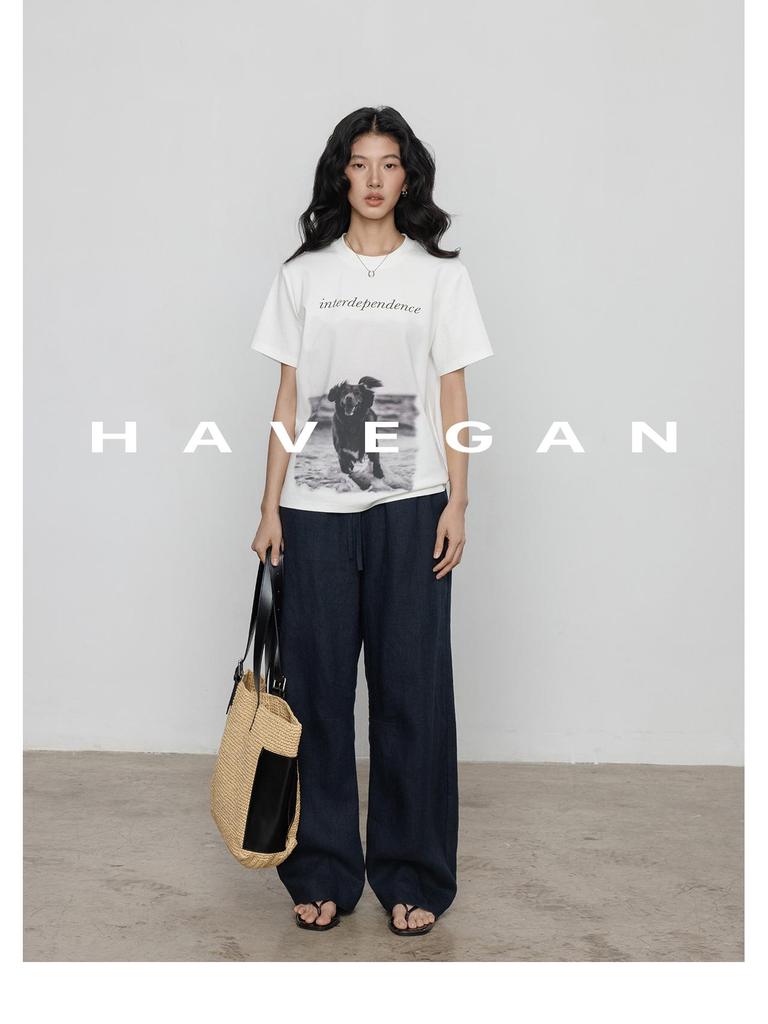 Pantalon d'été décontracté ample à jambes larges en lin pour femme - Style long jusqu'au sol
