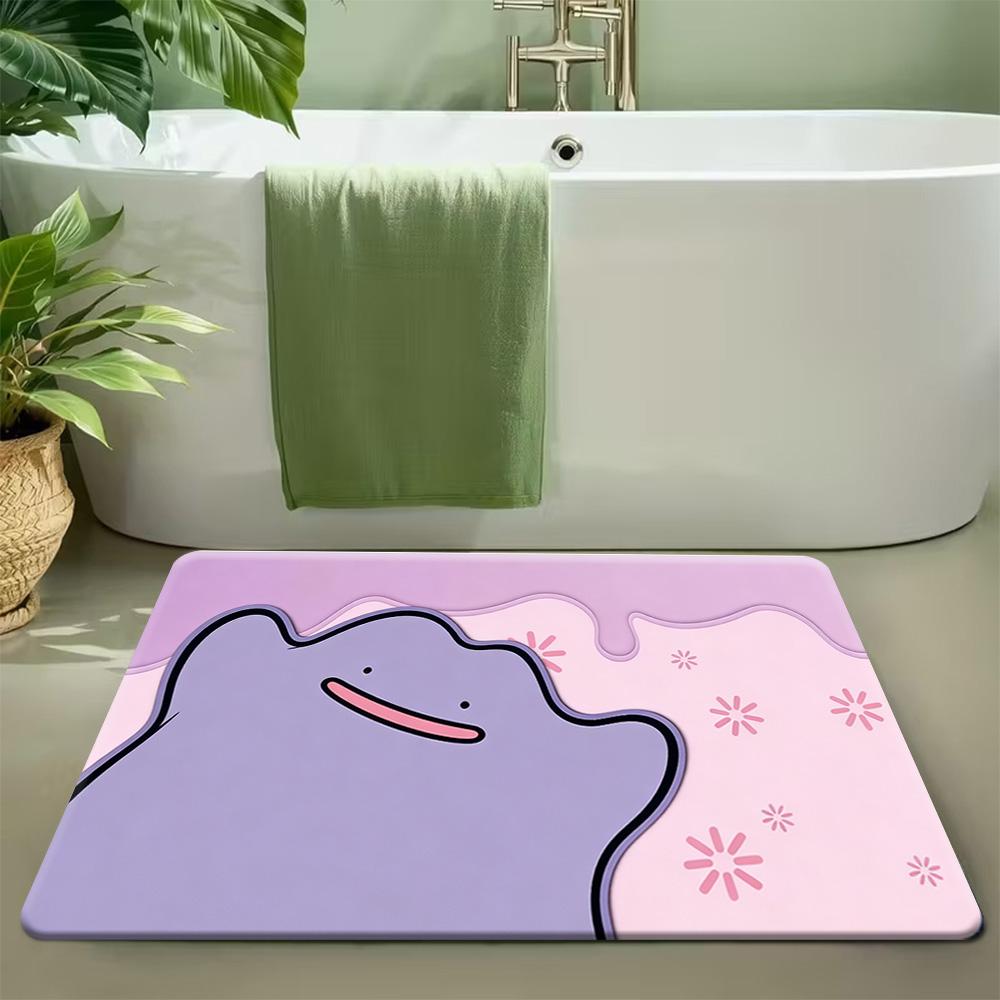 Magical Green Forest Gardevoir Print Soft Non-Slip Absorbent Indoor Bathroom Entryway Home Decor Doormat Floor Rug 40cm x 60cm