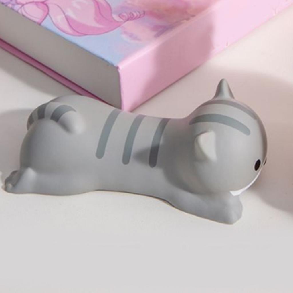 Maus Handgelenkauflage Niedliches Cartoon Tier Bequem Ergonomisch Dekompressions Handgelenkstützpolster für Zuhause Büro Graue Katze