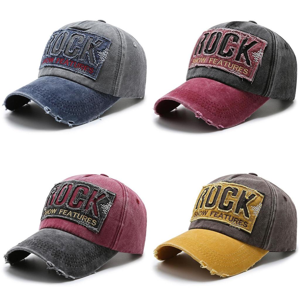 Cotton Vintage Baseball Cap With Adjustable Strap For Casual Wear