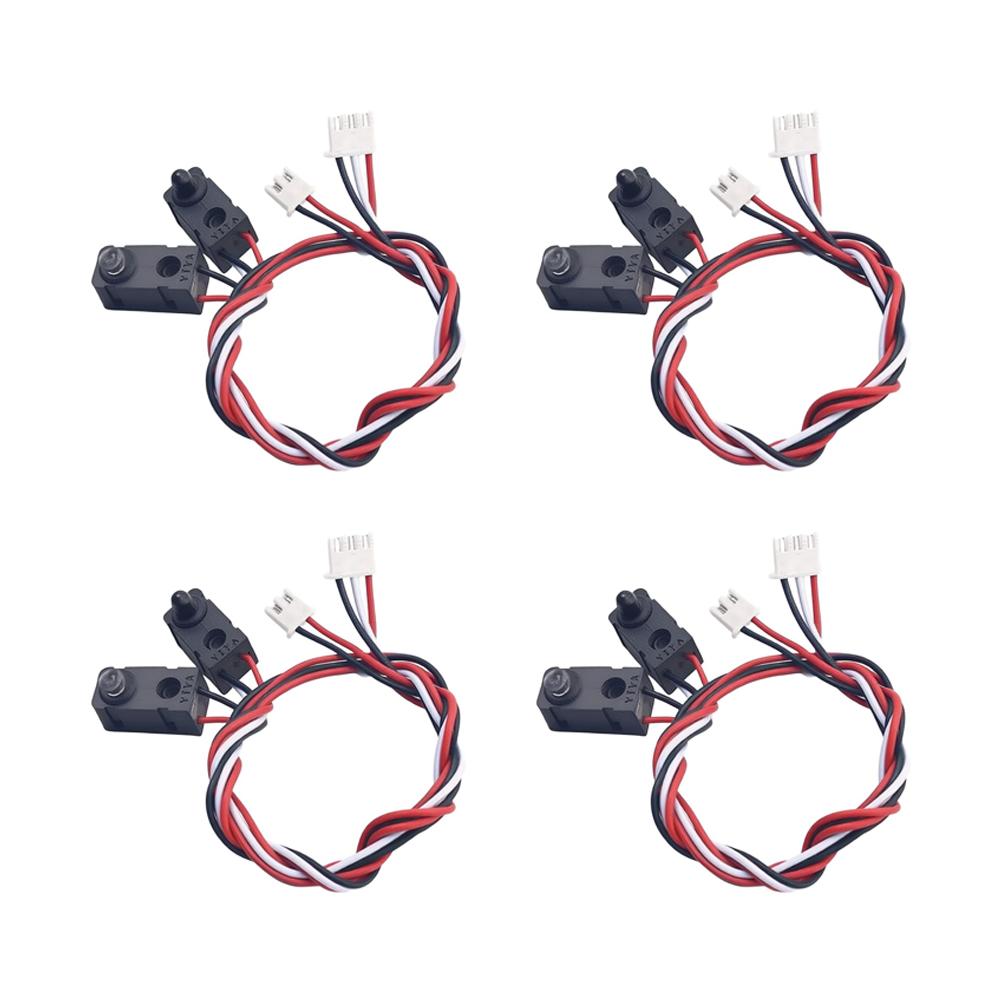 4 Sets Infrared Beam Switch Kit with 25cm Cables for Contactless Sensing in For Smart Home Automation and Experiments