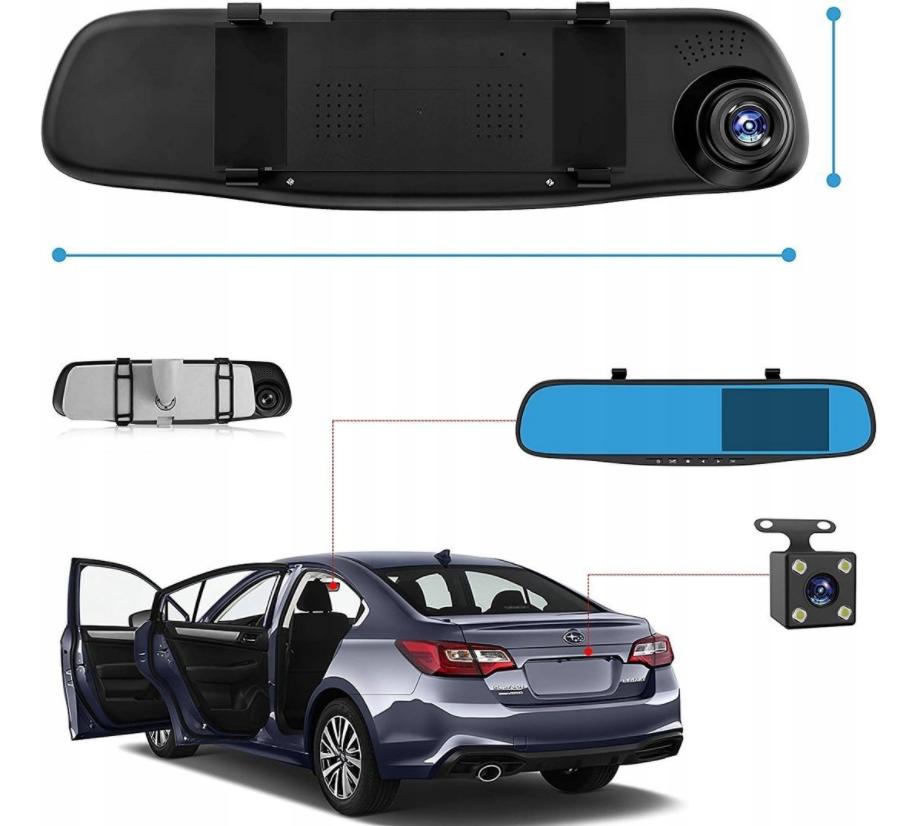 Video Recorder in the Mirror Car Reversing Camera Driving Recorder