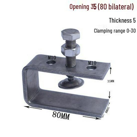 C304 Tiger Claw U-Shaped Stainless Steel Pipe Clamp