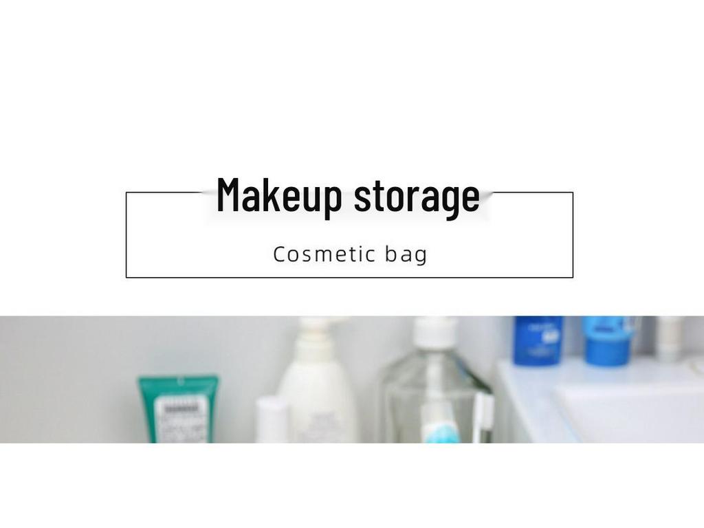 Stilvolle Damen Kleine Wasserdichte Oxford Reise-Toilettenartikel- und Kosmetik-Aufbewahrungstasche