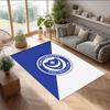 Tappeto Morbido Area Rug con Motivo Calcio Portsmouth FC Antiscivolo Tappeto per Pavimento Interno Tappetino Decorazione Sportiva per Camera da Letto