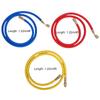 3 Way AC Manifold Gauge Set for R134A, R410A, R404A Refrigerants, with Quick Couplers, 410 Adapter, Puncturing Can Tap, Valve Core Tool