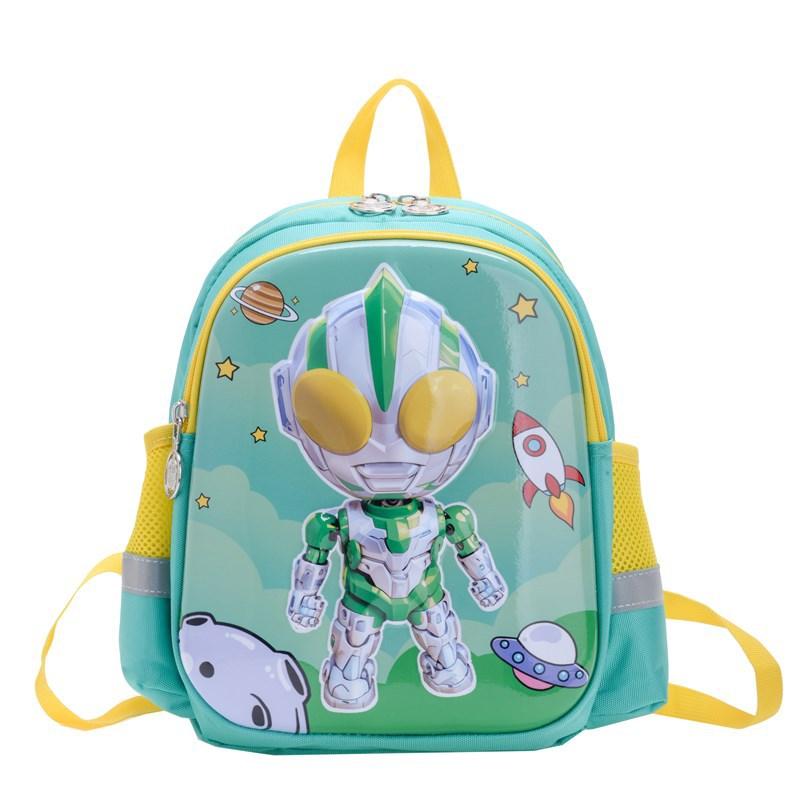 Kindergarten Anti-Lost Primary School Students Schoolbag Cartoon Trendy Cool Foreign Contrast Color Children'S Backpack Children'S Bag