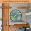 4 Inch Thermometer Hygrometer Dual Scale Display Window Temperature Humidity Monitor for Patio Garage Greenhouse Garden Wall