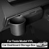 For Tesla Model Y/YL Dashboard Storage Box Water Cup Accessory Box Car Storage Holder Bracket Glasses Case Drink Sunglasses Y6K4