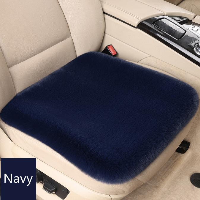 

Зимний теплый чехол на сиденье автомобиля, передняя и задняя подушка, плюшевый коврик, защитный коврик, аксессуары для подушек на стул 45cm тёмно-синий