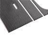 For 2013- Jaguar F-TYPE Soft Carbon Fiber Car Central Control Storage Box Panel Sticker Car Interior Accessories 3Pcs RHD