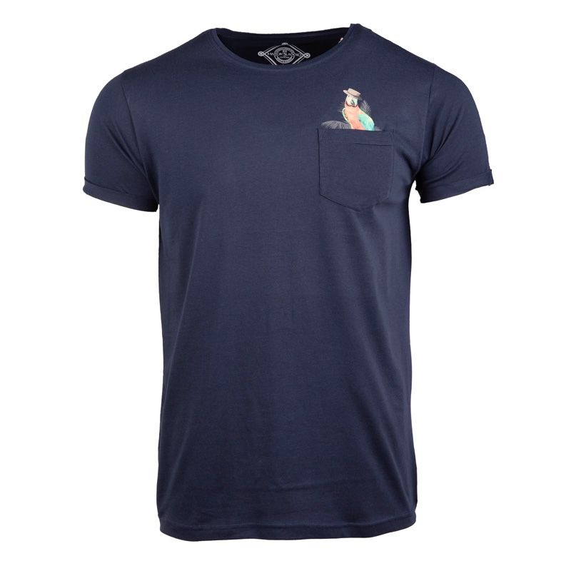 Tee shirt imprimé perroquet magenta Homme BLAGGIO