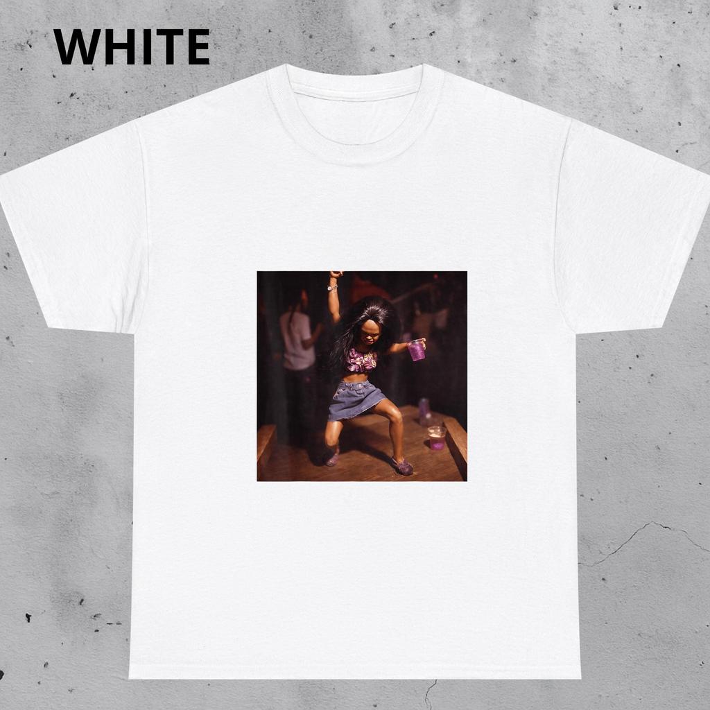 Vintage Party Fashion Doll Meme Graphic T Shirt Unisex Y2k Retro Club Dance Print Unisex Oversized Cotton Streetwear Tees