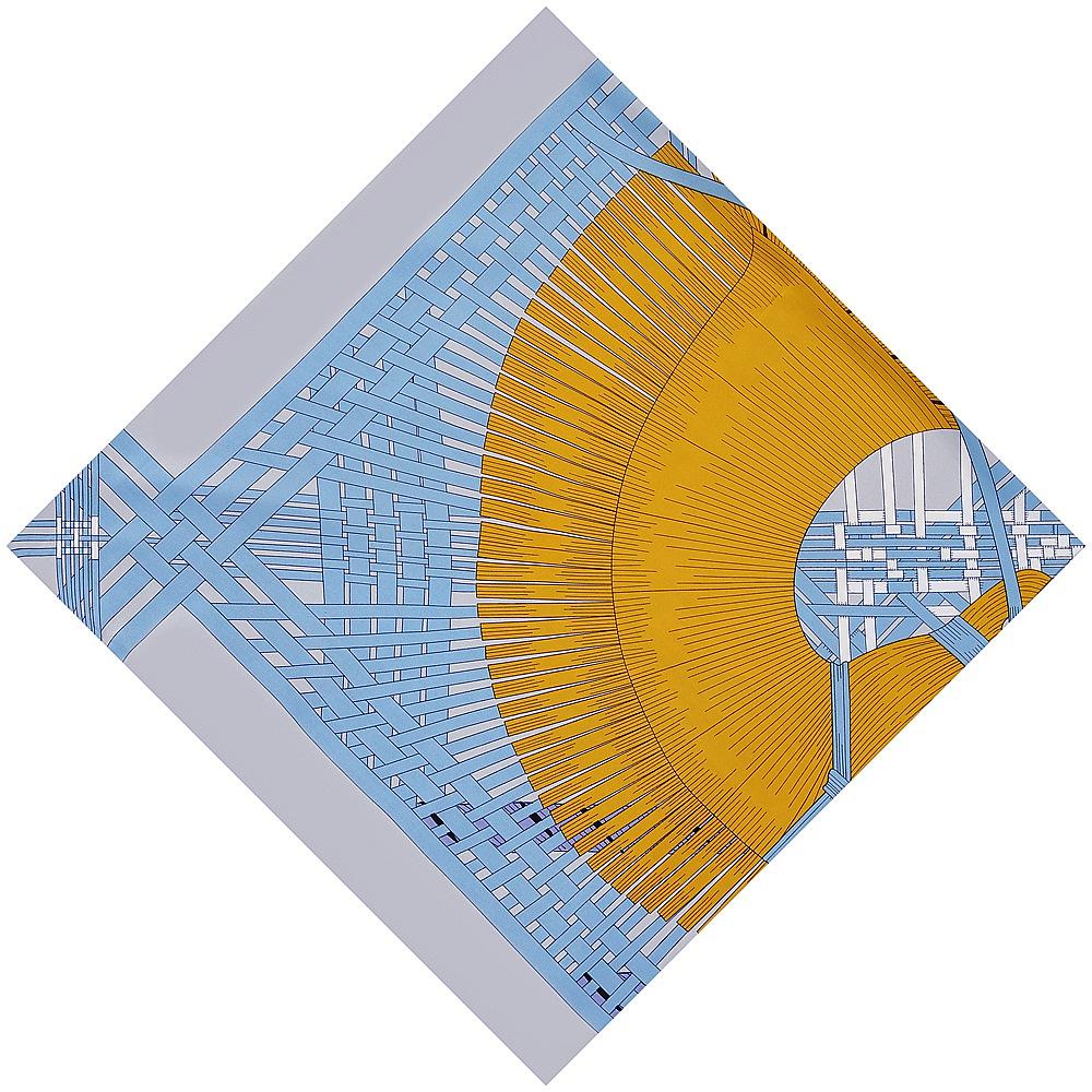 130Cm Luxury  100% Twill Silk Scarf Two Horses Weaving Square Scarf New Design Kerchief Woman Neck Shawl Wraps Echarpe
