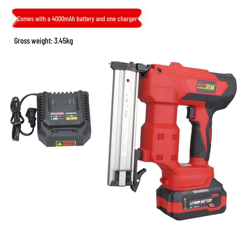 Gaobao F32F Rechargeable Brushless Electric Nail Gun for Woodworking and Furniture Decoration