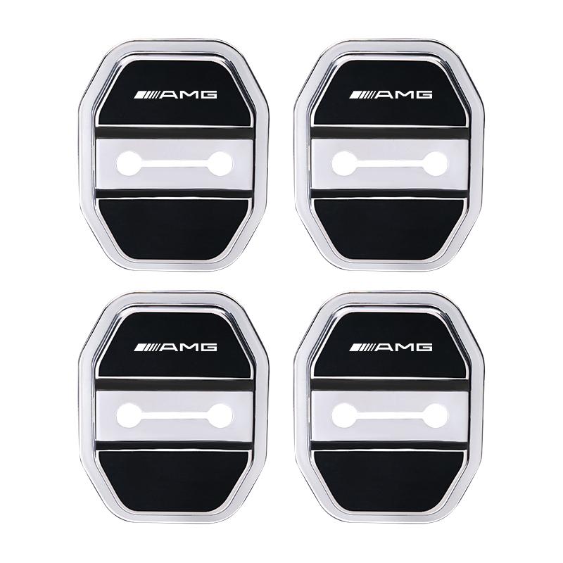 

4Pcs Silicone Car Door Lock Buckle Protector Cover For Mercedes Benz AMG W205 W204 W206 W213 W212 W211 W222 W221 W177 W176 X253