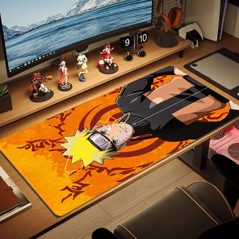 Naruto Uzumaki Mouse Pad, Large Gaming Desk Mat, Non-slip XXL Mousepad for Laptop & Tablet, Mini PC Playmat with Stitched Edges