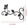 Hanging Hook Wall Mounted 2x Decorative Bird Feeder er Flower Leaf Shape Durable Hanger Hooks Stand