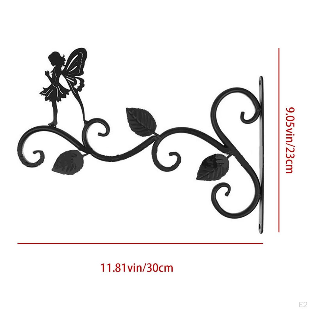 Hanging Hook Wall Mounted 2x Decorative Bird Feeder er Flower Leaf Shape Durable Hanger Hooks Stand