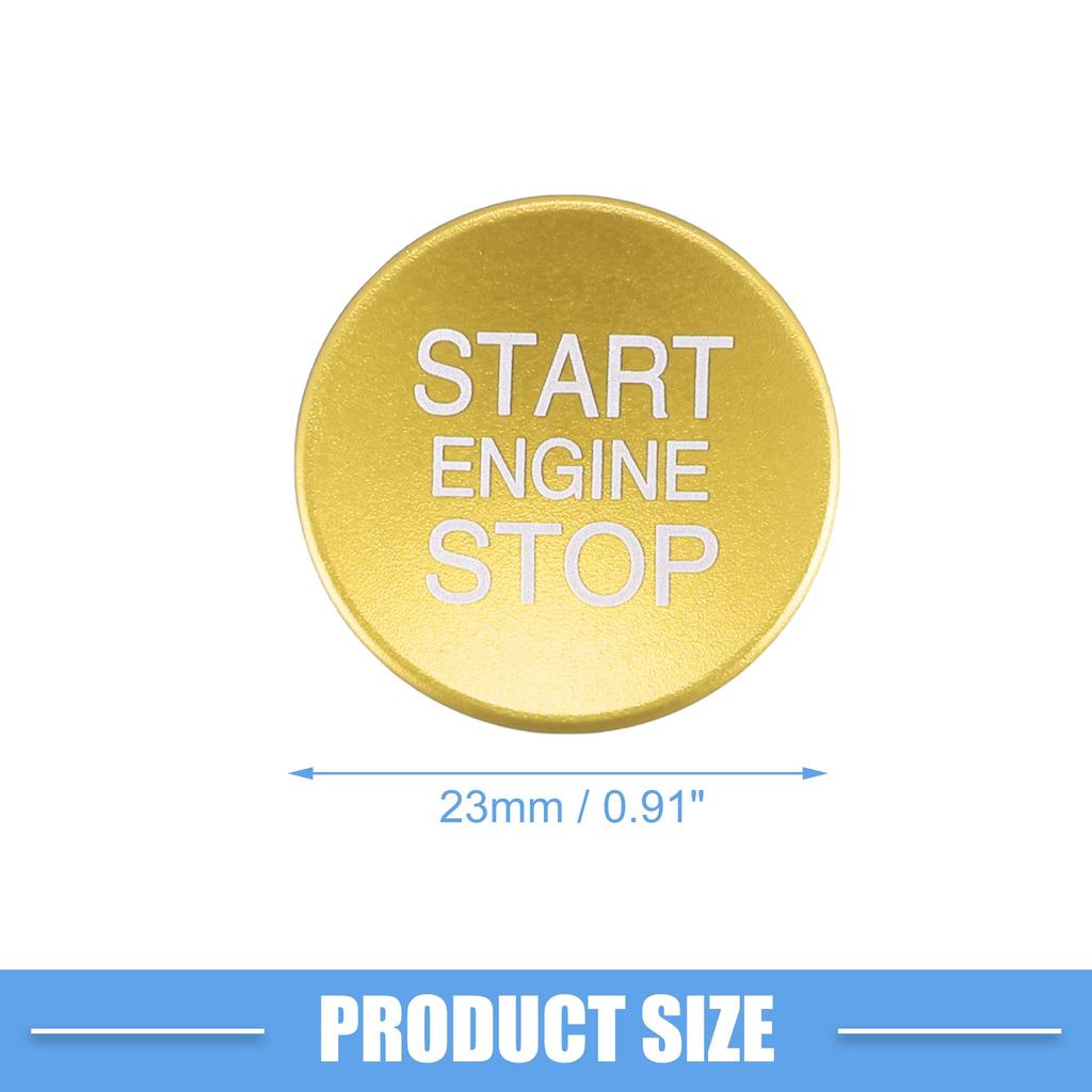 A ABSOPRO Engine Start Stop Ignition Button Overlay Cover Decal Interior Trim Sticker Fits