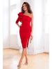 2023 New Style One-Shoulder Slit Dress - Casual Zipper Dress for Women