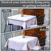 2-20Pcs Stainless Steel Anti-Slip Tablecloth Clips Non-slip Tables Cover Securing Clamps Clip Wedding Camping Promenade Table Cover Clip